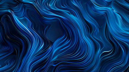 Fototapeta premium Blue Digital Waves ,Abstract minimalistic blue futuristic background ,Abstract blue wave wallpaper ,Abstract background of glowing lines in bright neon colours on a dark background