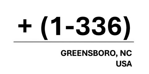 Area Code for GREENSBORO (1-336)