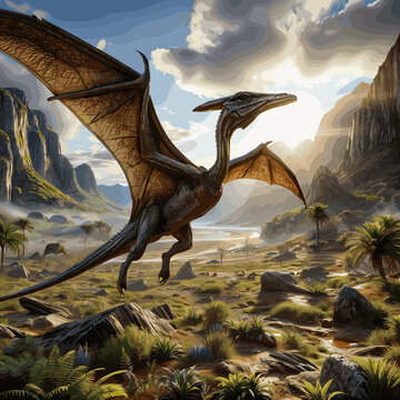 Retrato de un Pterodactylus