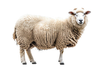 Obraz premium Sheep on white background,png