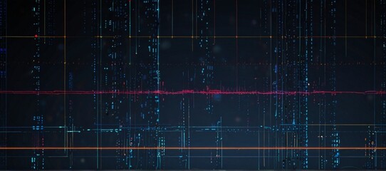 blue binary code background | digital background for tech ai data audio graphics 