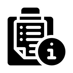 clipboard glyph icon