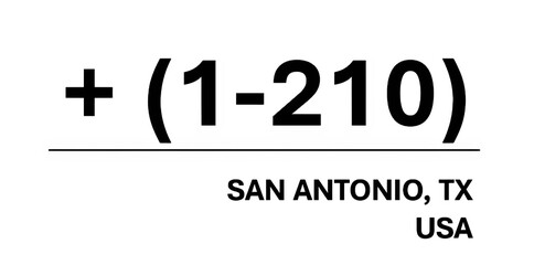Area Code for SAN ANTONIO (1-210)