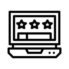 laptop line icon