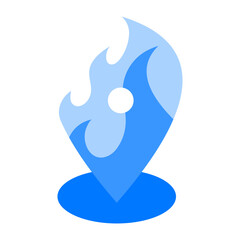 Fire Point Blue Flat