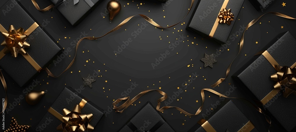 Sticker Black Friday Sale Background banner