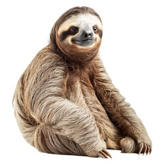 Fototapeta premium Sloth on white background,png