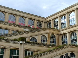 Montpellier May 2024: Visit the magnificent city of Montpellier in Occitanie. Street photos - View of the narrow streets