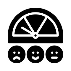 satisfaction glyph icon