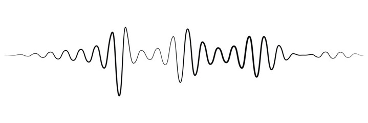 Naklejka premium Sound waves design template. Set of podcast sound waves design. Vector Illustration