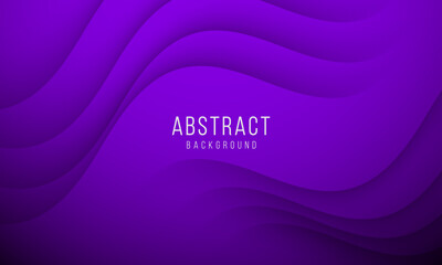 Abstract purple gradient vector background with dynamic curve composition. Vector illustration