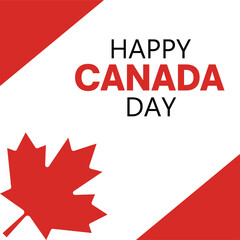 Vector artwork or illustration on Canada Day. Happy Canada Day.