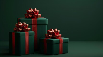 Obraz premium Christmas Gift boxes isolated.