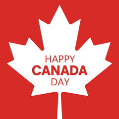 Vector artwork or illustration on Canada Day. Happy Canada Day.
