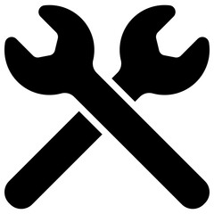 wrench solid icon