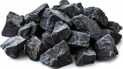 coal isolated on white