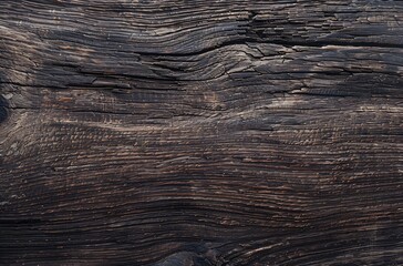 Dark Brown Wooden Background Texture, Top View