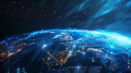 5G mobile telecommunication network in Europe for high speed wireless data connection to internet from smartphones, fifth generation radio wave communication technology. AI generated illustration