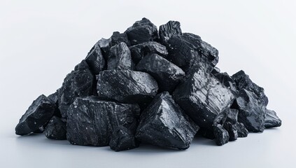 Obraz premium coal isolated on white