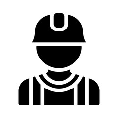 worker glyph icon