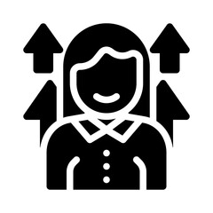 growth glyph icon