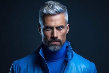 Fototapeta premium Nonformal stylish gay person on gay pride month holiday made by Generative AI technology