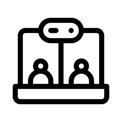 meeting line icon