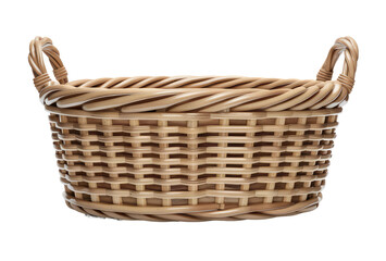 Obraz premium isolated png wickerwork basket, GENERATIVE AI
