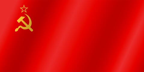 Flag of the USSR with official proportions and color.Genuine.
Original flag of the USSR.Vector.