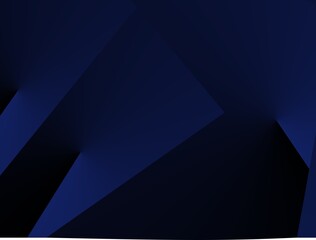 Modern Abstract black and blue backdrop. Minimalistic. Blue black gradient. Dark. web banner. geometric configuration. 3D impact. 
