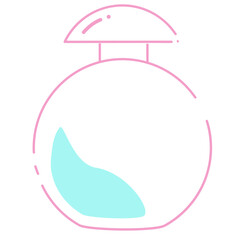 Beauty makeup colored icon pack