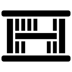 bookshelf solid icon © muh zakaria