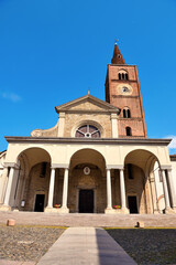 Fototapeta premium the cathedral of Santa Maria Assunta in Romanesque architecture beginning of construction 11th century Acqui Terme alessandria Italy