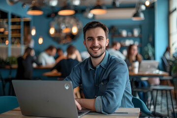 Obraz premium Bussines men smilling
