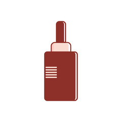 Beauty makeup orange colored icon pack