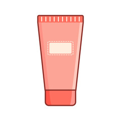 Beauty makeup orange colored icon pack