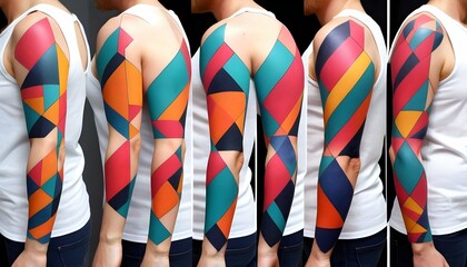 Abstract Geometric Sleeve Contemporary Gallery