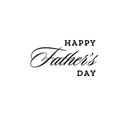 Happy Father's Day typography for Vector greeting card