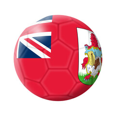 Obraz premium Bermuda soccer ball football with clipping path