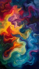 Captivating Swirls of Chromatic Energy in Dynamic Ethereal Abstraction