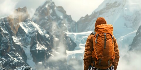 Mountain climber conquers fear of heights by scaling virtual Mount Everest. Concept Mount Everest, Virtual Reality, Overcoming Fears, Mountain Climbing, Adventure