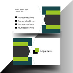  Modern creative business card and name card
 horizontal simple clean template vector design.