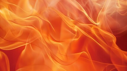 Fototapeta premium Dynamic, fiery orange smoke bursting against a night-like background, with vibrant ground lighting.