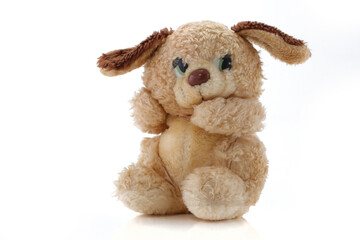 Cute furry dog childs toy