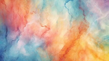 Obraz premium Abstract background with rainbow paint splashes texture. Soft gradient watercolor or acrylic drawing pattern. Vivid artistic aquarelle effect. Header illustration for banner design. Generative AI.