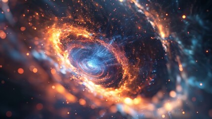 The intense magnetic fields surrounding a black hole can accelerate particles to near the speed of light causing them to emit powerful radiation bursts.