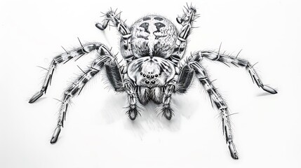 Obraz premium fear, halloween, outline, creepy, spider, graphic, horror, insect, silhouette, bug, web, danger, illustration, poisonous, animal, black, icon, symbol, vector, haunted, mark, signs, logotype, widow, el