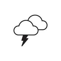 Lightning icon design with white background stock illustration