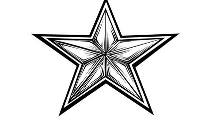 Obraz premium star, outline, icon, graphic, rating, web, black, object, symbol, vector, best, buttons, pictogram, success, website, element, illustration, isolated, white, design, line, flat, award, good, mark, qua