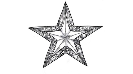 Obraz premium star, outline, icon, graphic, rating, web, black, object, symbol, vector, best, buttons, pictogram, success, website, element, illustration, isolated, white, design, line, flat, award, good, mark, qua